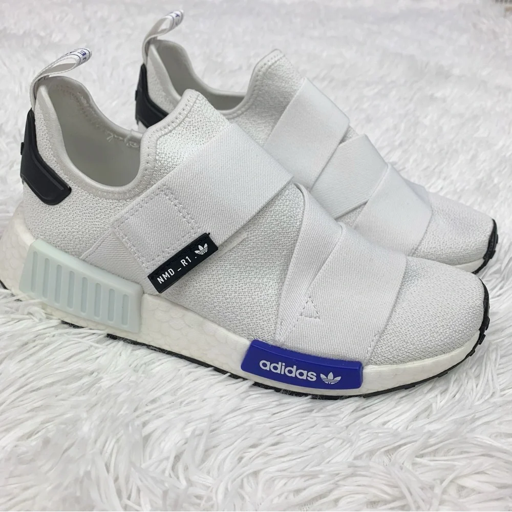 adidas women Originals NMD_R1 Strap cloud White Lucid Blue Core Black shoes